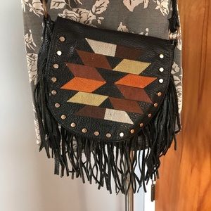 Nasty Gal black fringe bag